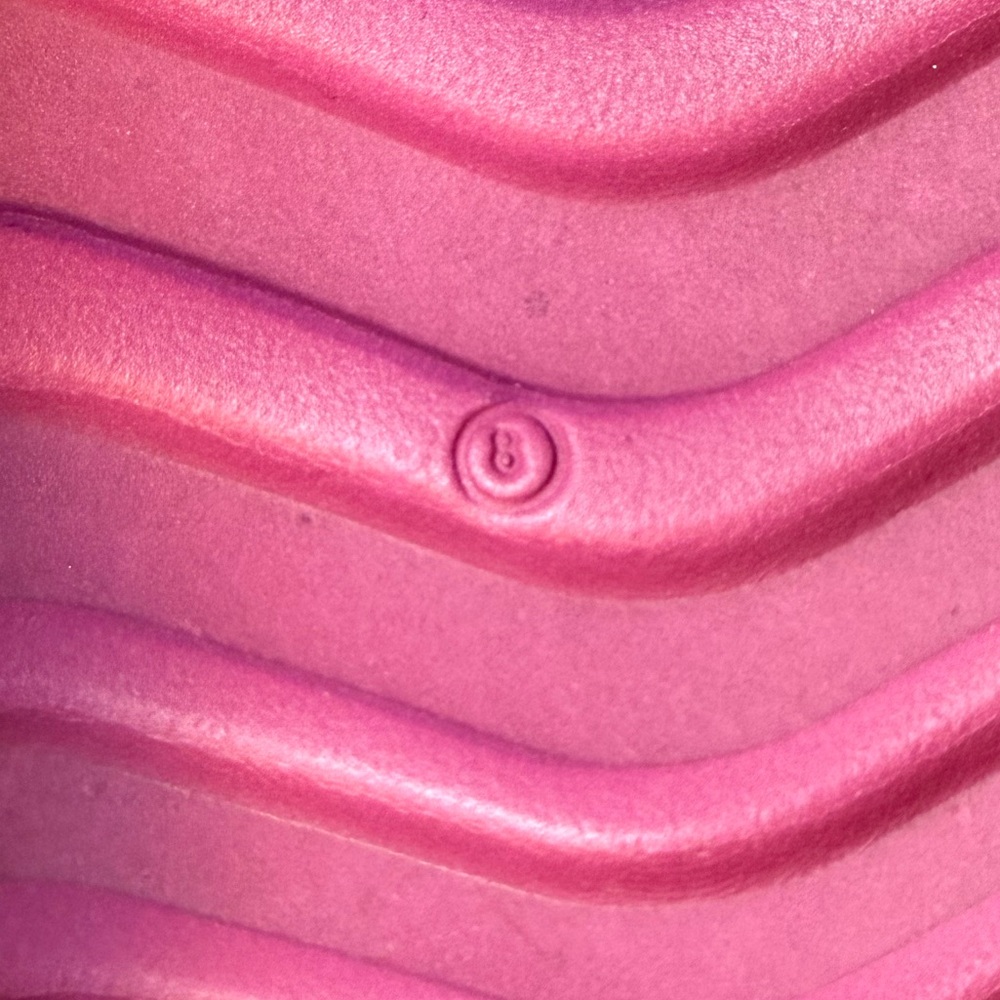 BareTraps Parvati Platform Slide Sandals Women’s 8 Magenta Open Wedge Summer EUC - Picture 9 of 9